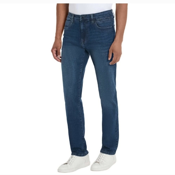 NWT Kenneth Cole Men’s Straight Fit Stretch Denim Jean 30X29 - Picture 3 of 7